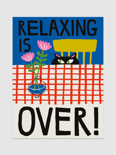 relaxing is over poster