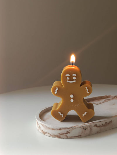 Gingerbread Christmas Candle