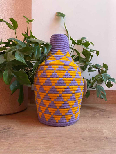 moroccan vintage handmade basket