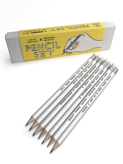 david shrigley pencil set